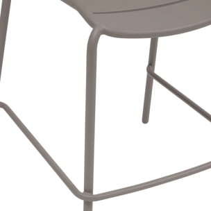 Chaise haute de jardin Alegoria empilable café