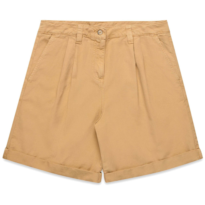 Kappa - Pantaloni Corti Donna Beige - Yvonne Light Linen