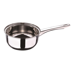 juego de batería de cocina de 7 piezas en acero inoxidable con bases de inducción y mangos ergonómicos