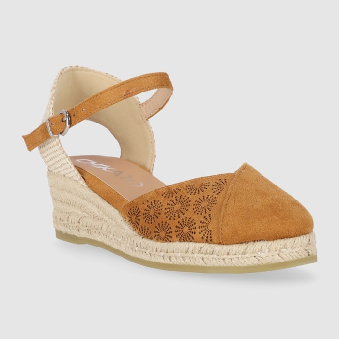 Sandalias de Tejido - Cuero - Tacón: 5 cm