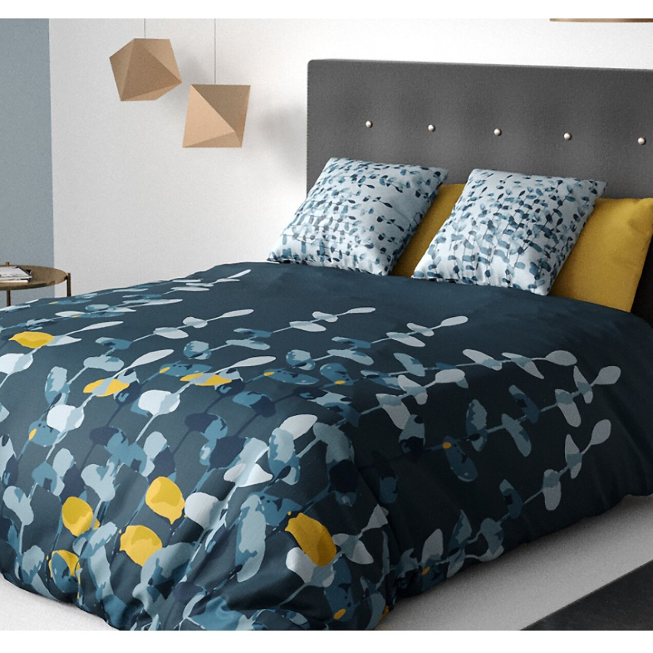 Parure De Couette 3pcs 100% Coton Bio 47 Fils/cm2-lunaria