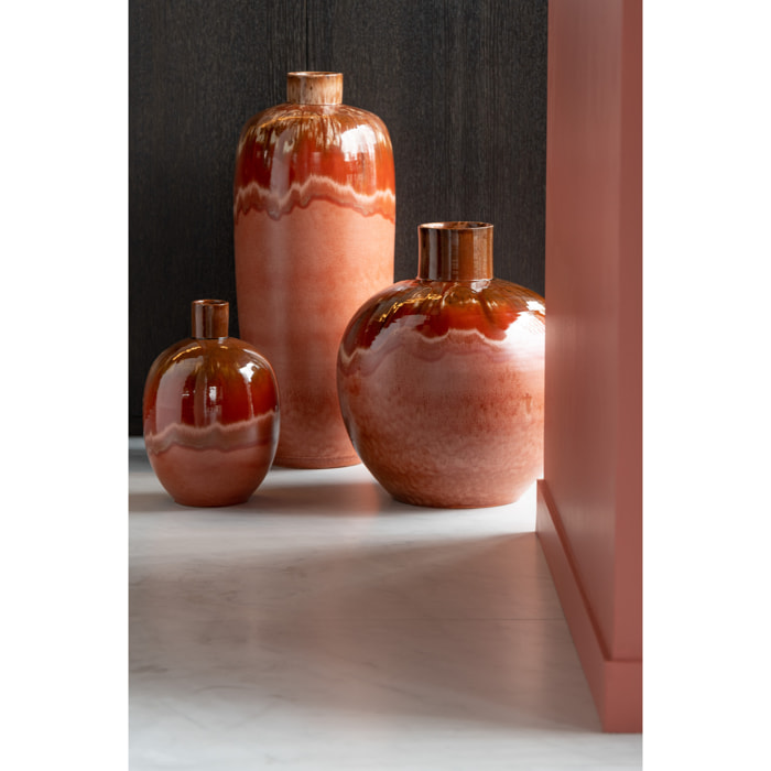 J-Line vase Aline - céramique - rouge - small  - 50 cm de hauteur