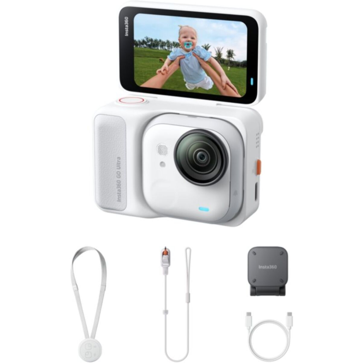 Caméra sport INSTA360 Go Ultra Standard Kit Blanche