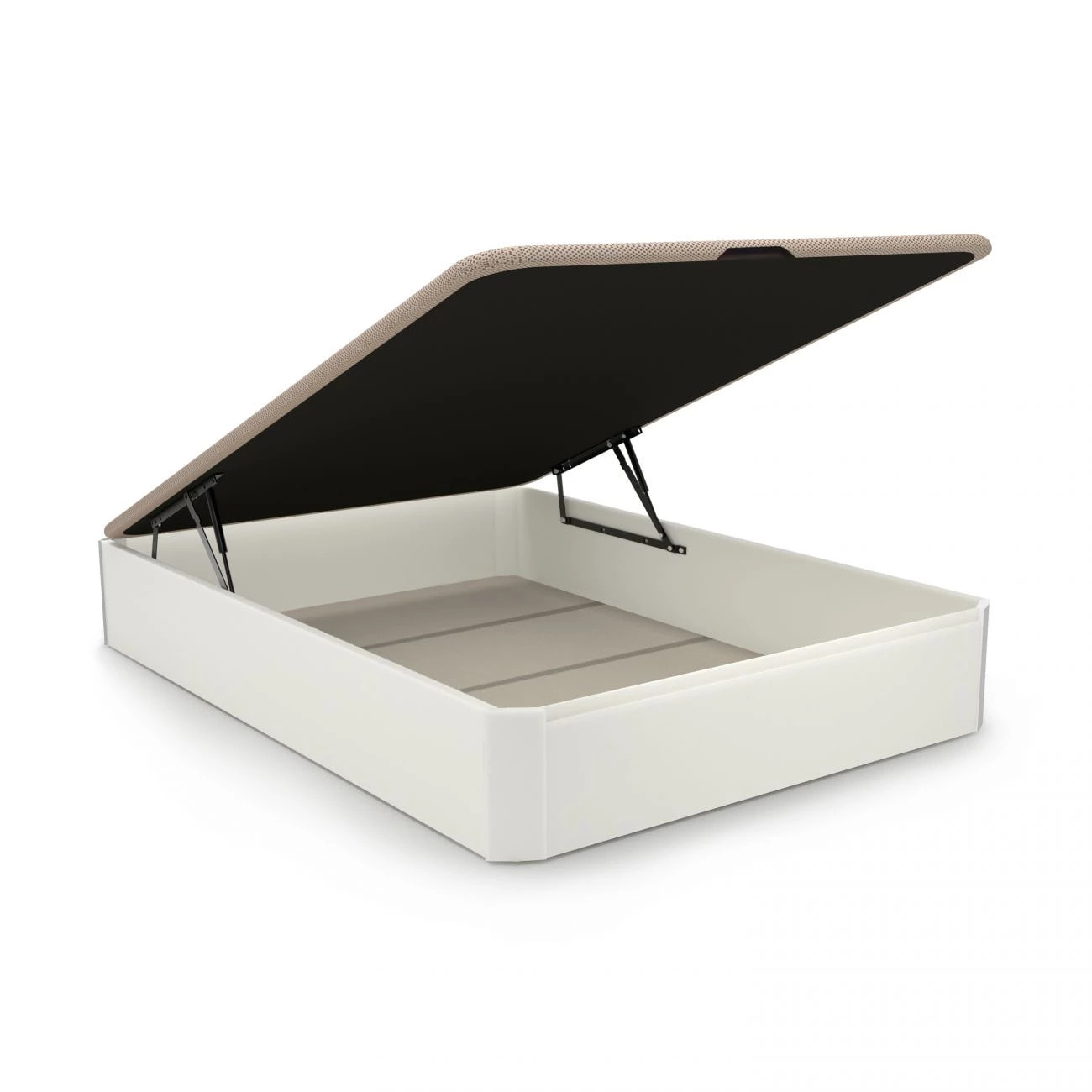 Canapé básico 135x190 cm en blanco Luxury 3D Blanco