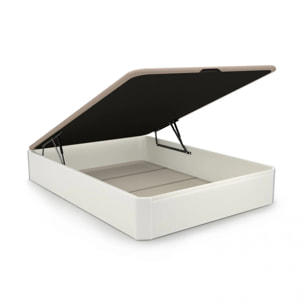 Canapé básico 135x190 cm en blanco Luxury 3D Blanco