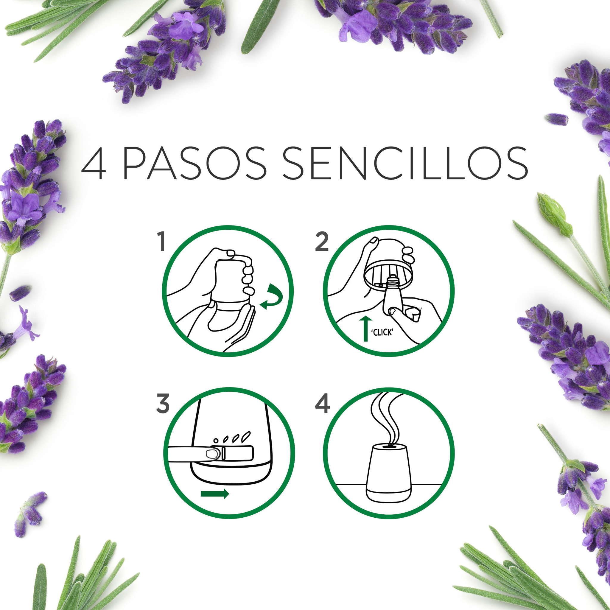 Air Wick Essential Mist - Aparato y recambios de ambientador difusor, esencia para casa con Aroma a Lavanda y Camomilla Tranquilizante - pack de 1 aparato y 2 recambios (2 * 45 Días)