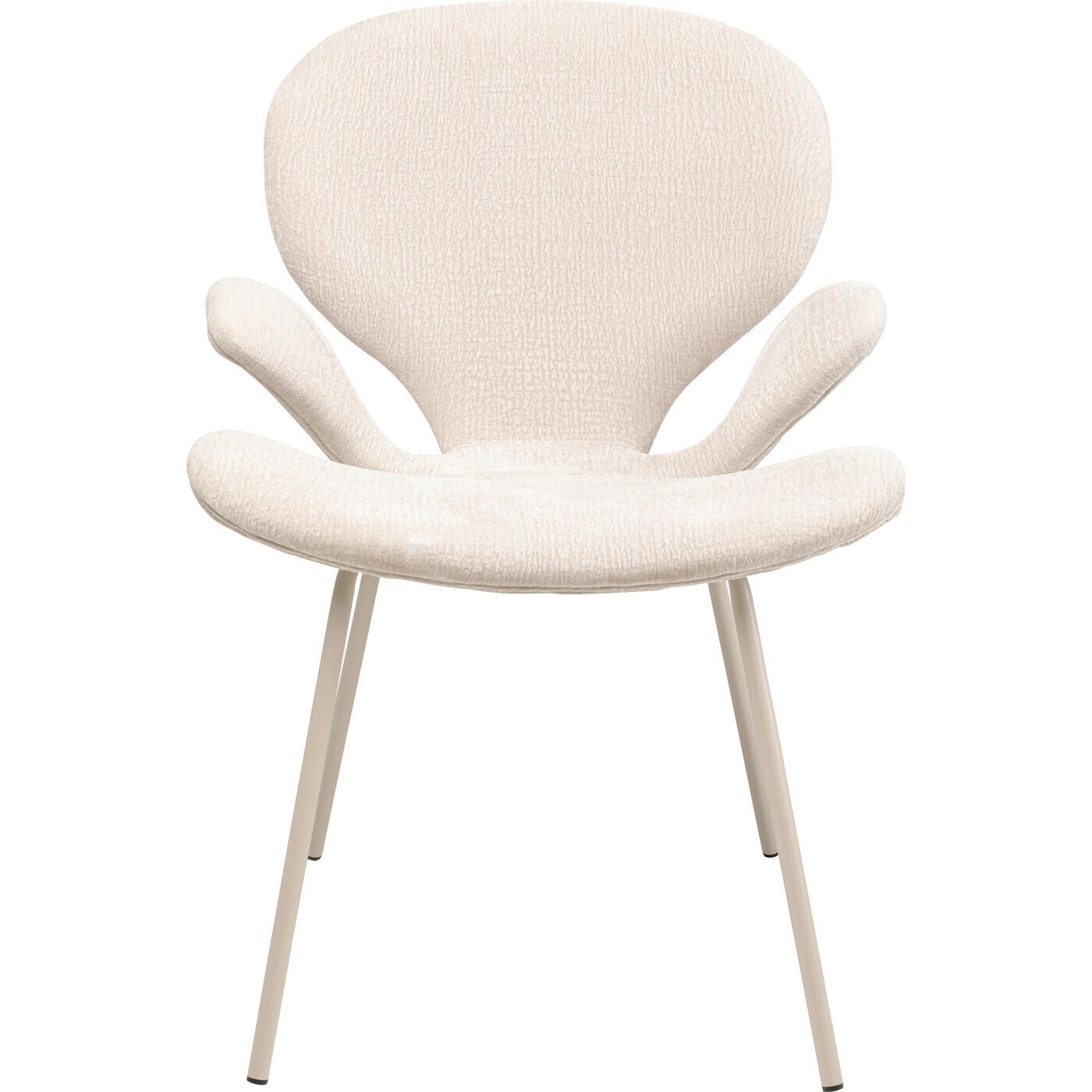 Chaise avec accoudoirs Soft Blossom crème Kare Design