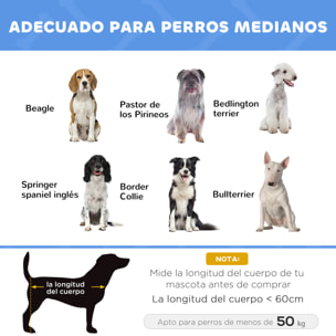 Cama Elevada para Perros, Refrescante y Transpirable, Cama para Perros Grandes, 92x76x18 cm, Tela Oxford, Marco de Metal, para Interior, Exterior, Azul