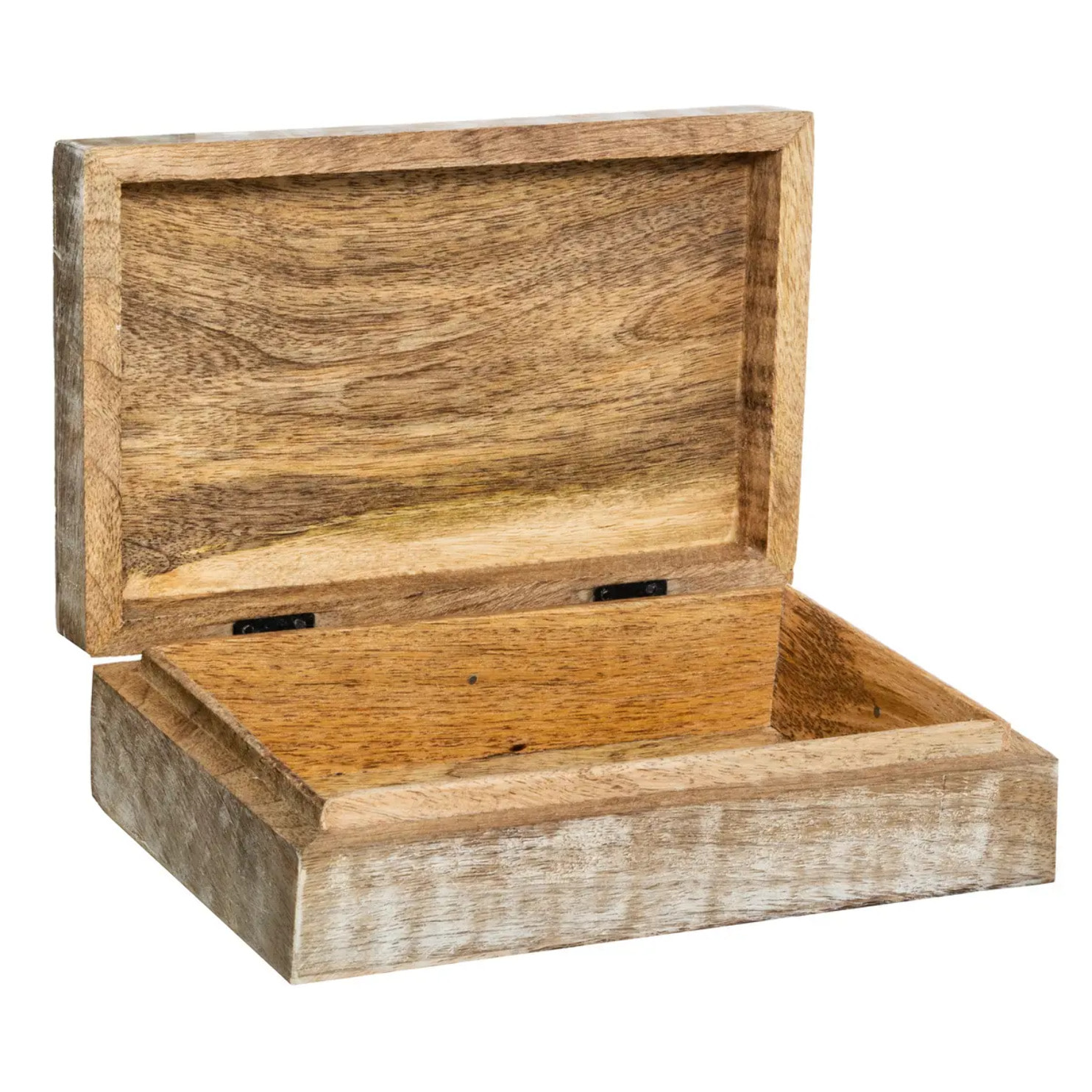Set de 2 boîtes déco "Ritual" manguier L21/25cm