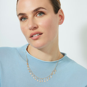 Collar Yaferth acabado oro rosa 18k