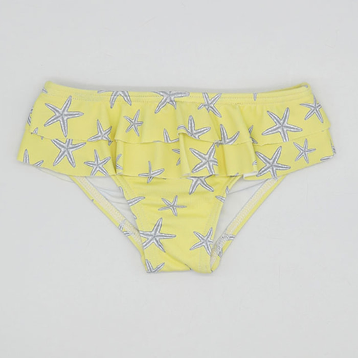 CULETÍN LYCRA ESTRELLAS AMARILLAS DOS VOLANTES