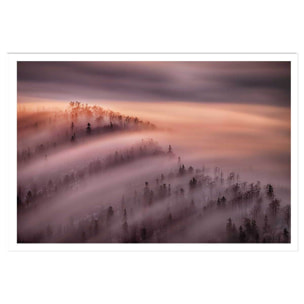 Poster ciel violet au matin Affiche seule