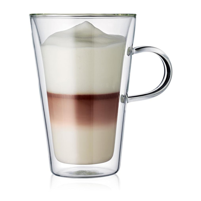 CANTEEN: Set 2 verres, double paroi, avec anse, 0.4 l 0.4 L