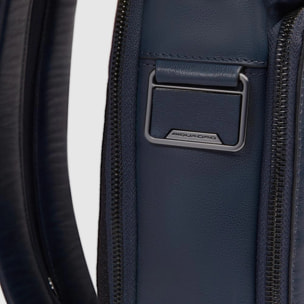 Piquadro Zaino monospalla in pelle personalizzabile porta iPad® con protezione RFID, portabile a zaino
