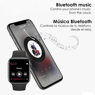 Smartwatch U78T con llamadas bluetooth, temperatura corporal, monitor cardiaco y modo multideporte