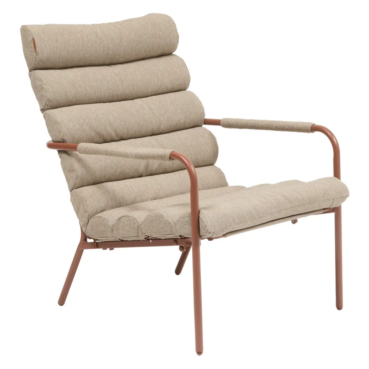 Fauteuil relax de jardin Solani acajou