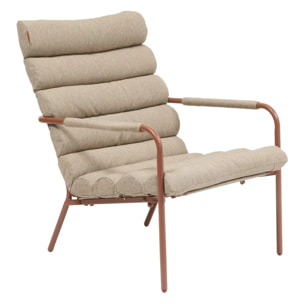 Fauteuil relax de jardin Solani acajou