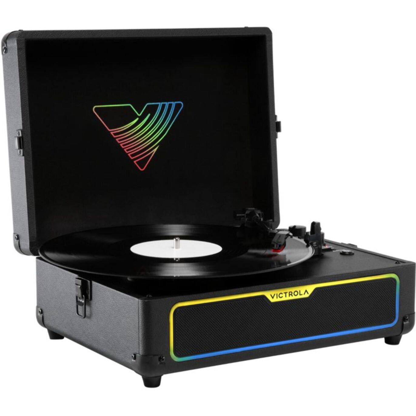 Platine vinyle VICTROLA GLOW FORMAT VALISE AVEC LEDS RGB
