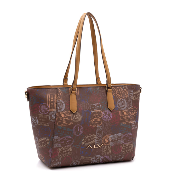 Borsa a spalla  da donna Poliuretano Prodotto alla Moda 44x16x28 cm