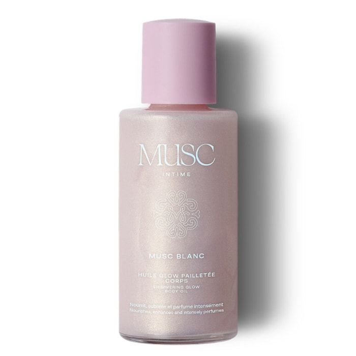 Musc Blanc - Huile Glow Pailletée Corps 100 ml
