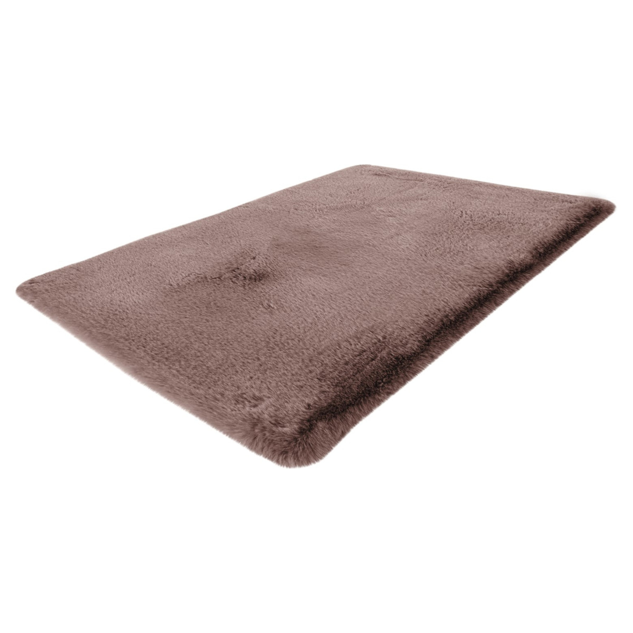 Tappeto da bagno Rabbit Rosa in soffice pelliccia sintetica