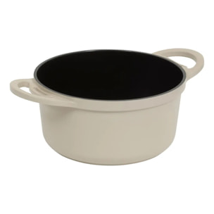 Cocotte Aluro aluminium beige D24cm