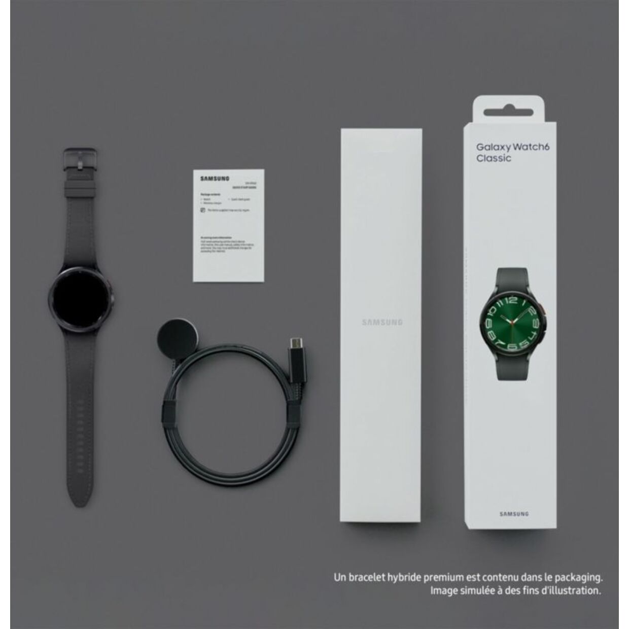 Montre connectée SAMSUNG Galaxy Watch6 Classic 4G Noir 47mm