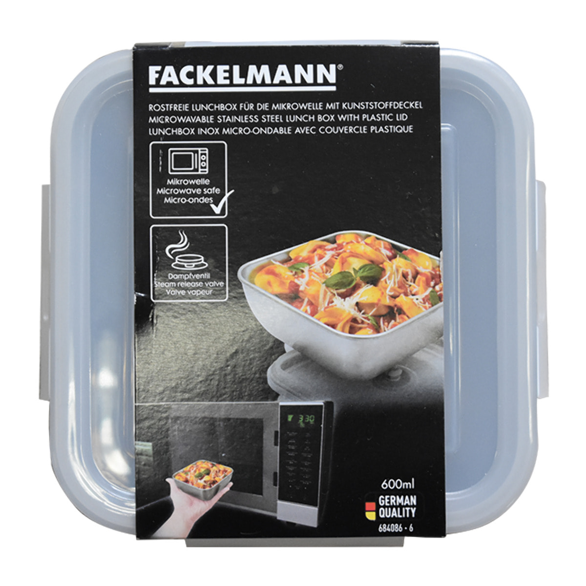 Fackelmann Boîte inox micro-ondable hermétique