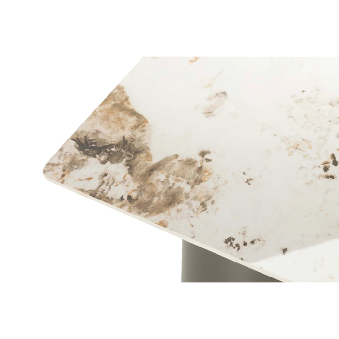Mesa Centro Marmol Sintético Kasgar 140x70x35 Cm