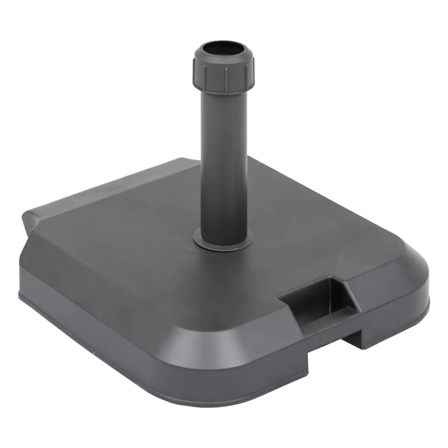 Pied de parasol à roulettes "Opanéo" anthracite 39kg en béton