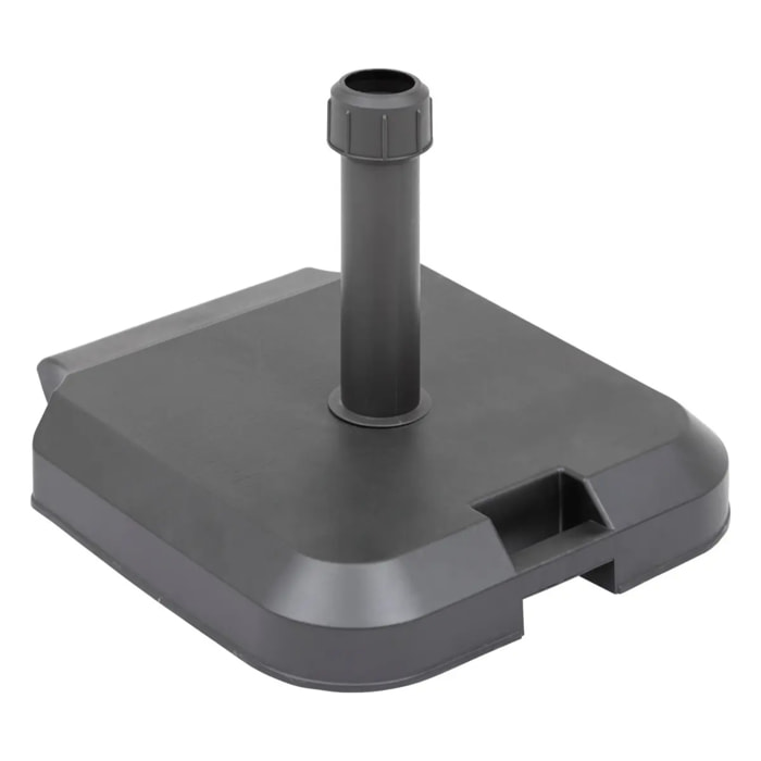 Pied de parasol à roulettes "Opanéo" anthracite 39kg en béton