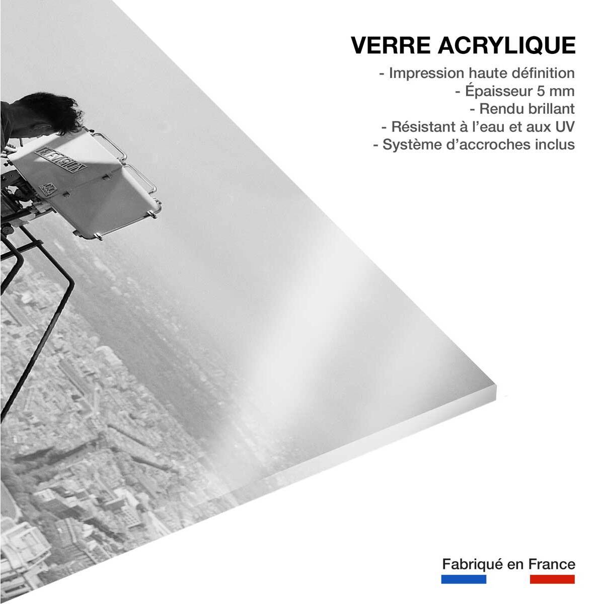 Tableau Photo ancienne La Tour eiffel ,1950 Tableau plexiglas