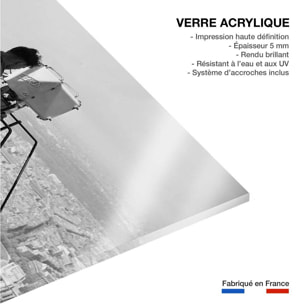 Tableau Photo ancienne La Tour eiffel ,1950 Tableau plexiglas