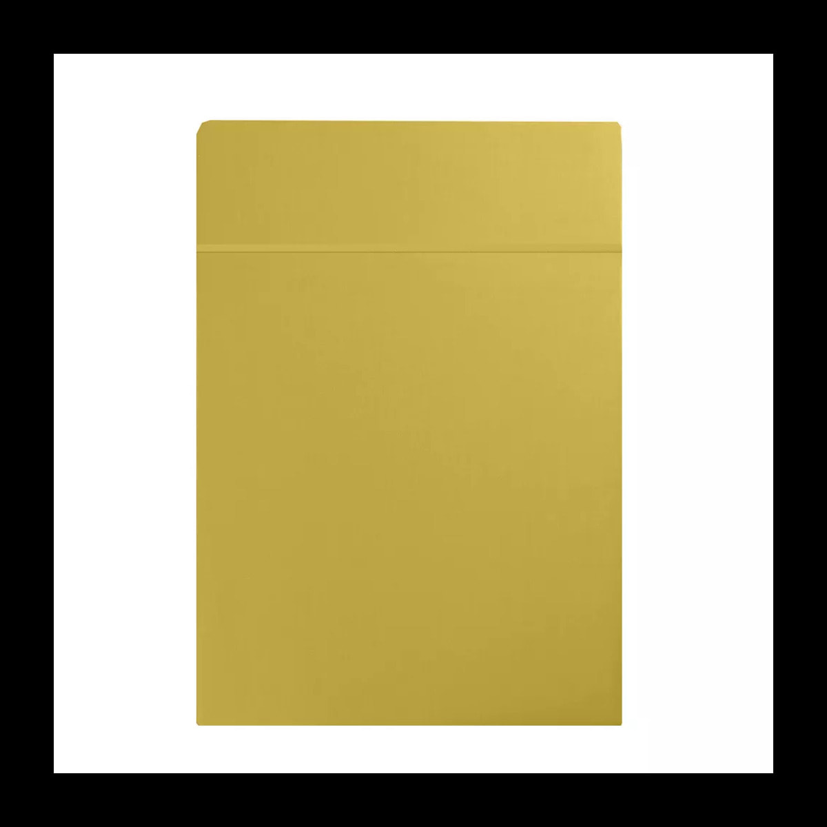 Drap plat satin de coton uni or Ava uni curry