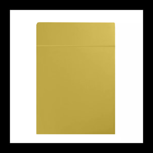 Drap plat satin de coton uni or Ava uni curry