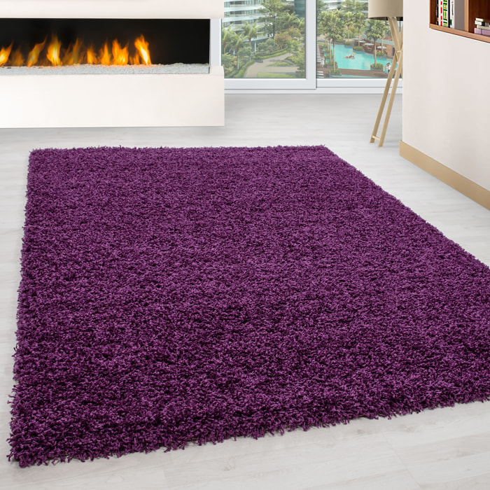 OTTAWA - Tapis shaggy uni Lila