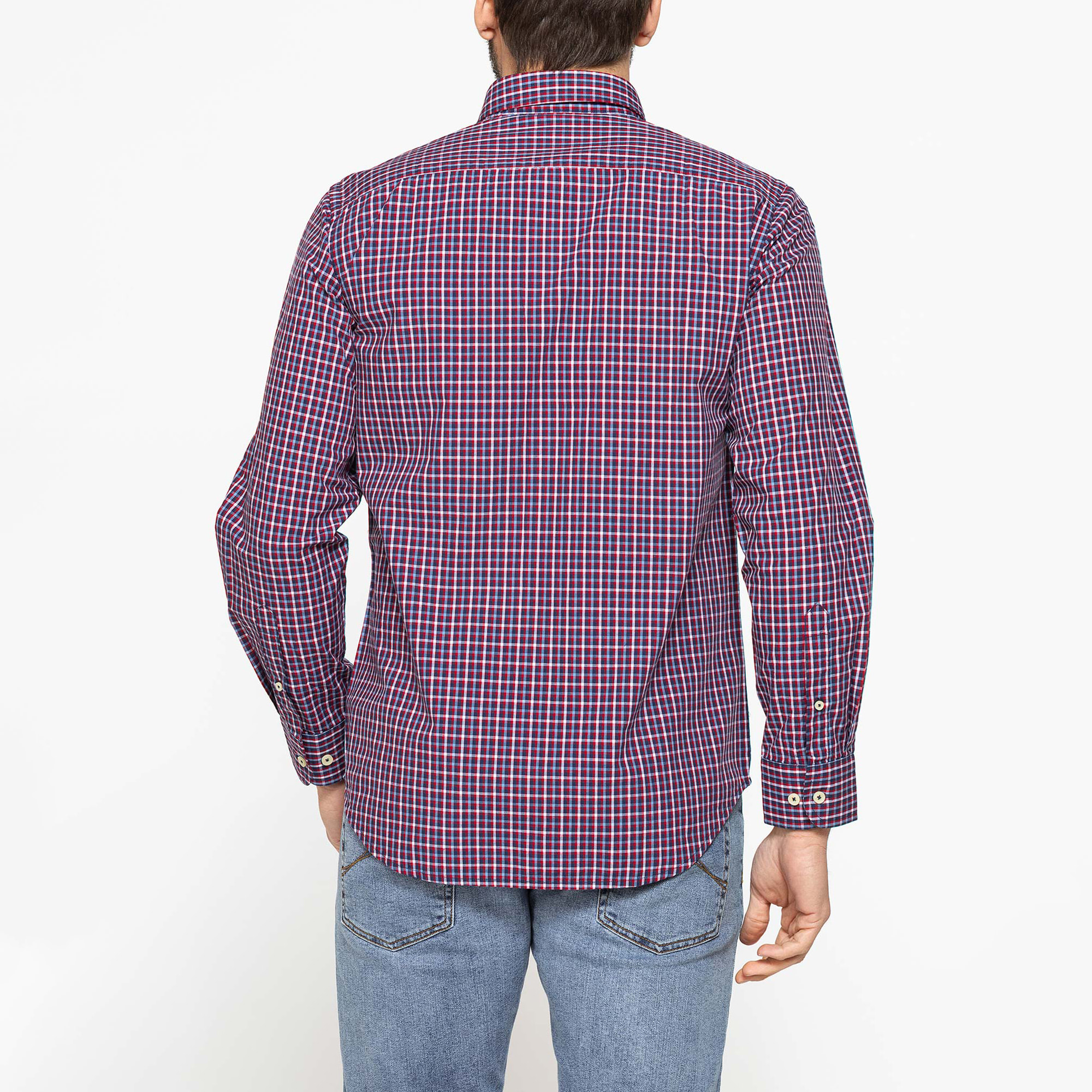 CAMICIA BUTTON-DOWN CON MANICA LUNGA E TASCHINO