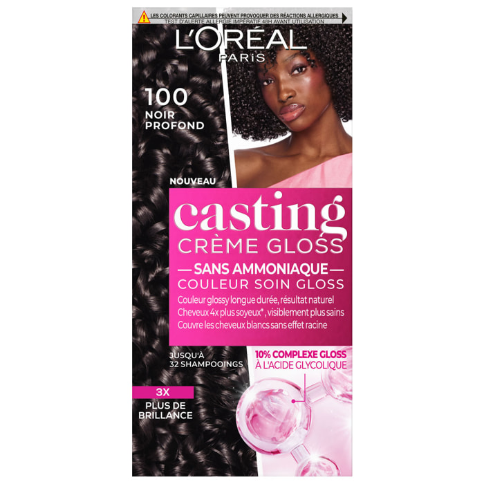 L'Oréal Paris Casting Crème Gloss Coloration 100 Noir Profond