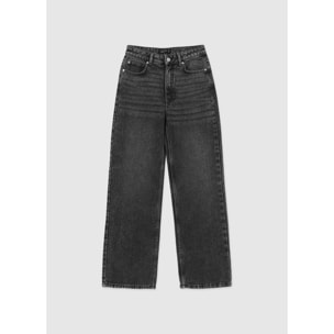 Jeans wide leg vita alta