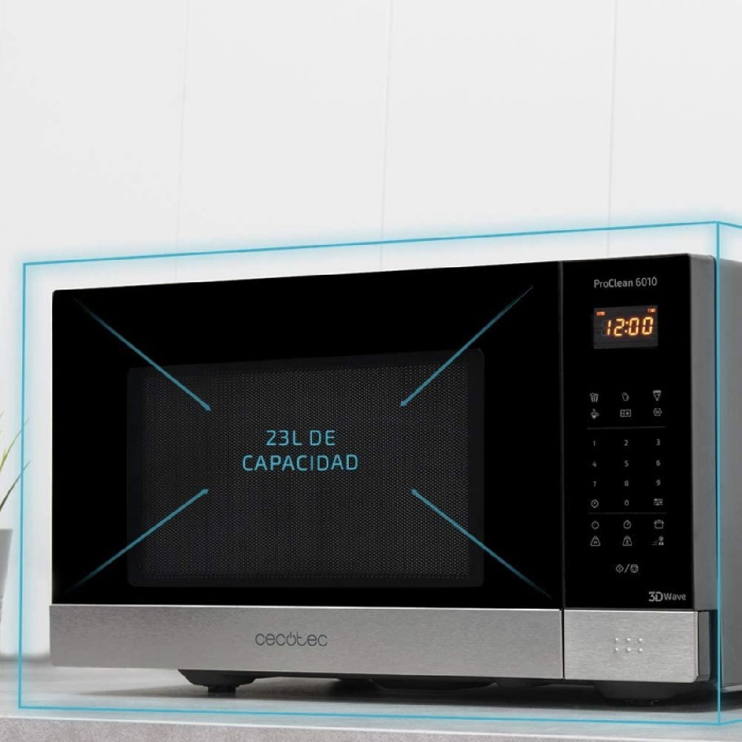 Cecotec Micro-ondes de 23 L ProClean 6010
