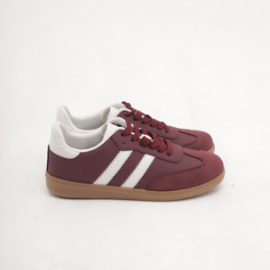SNEAKERS FLAT BORDEAUX