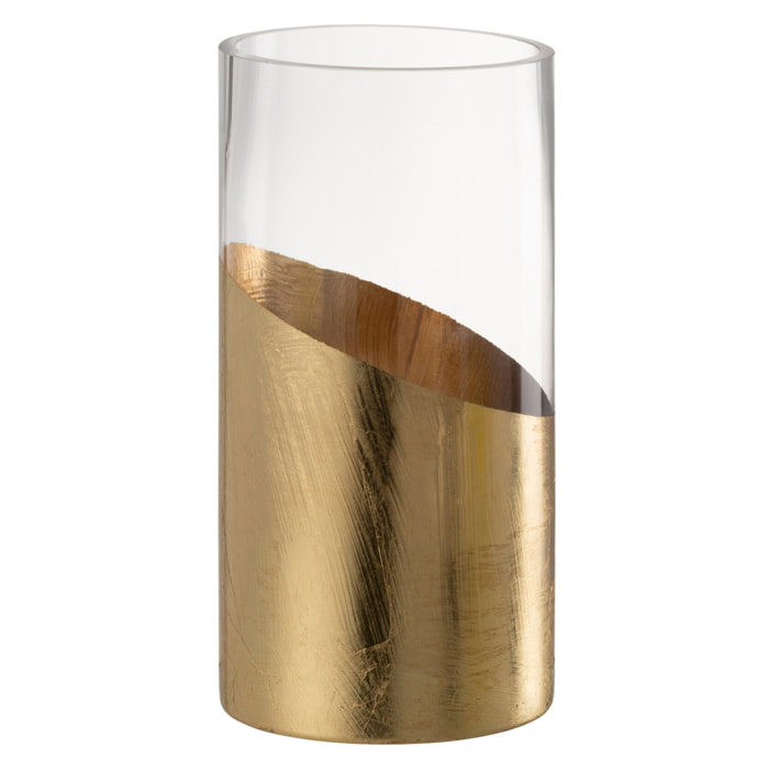 J-Line photophore Moa - verre - transparent/or - small