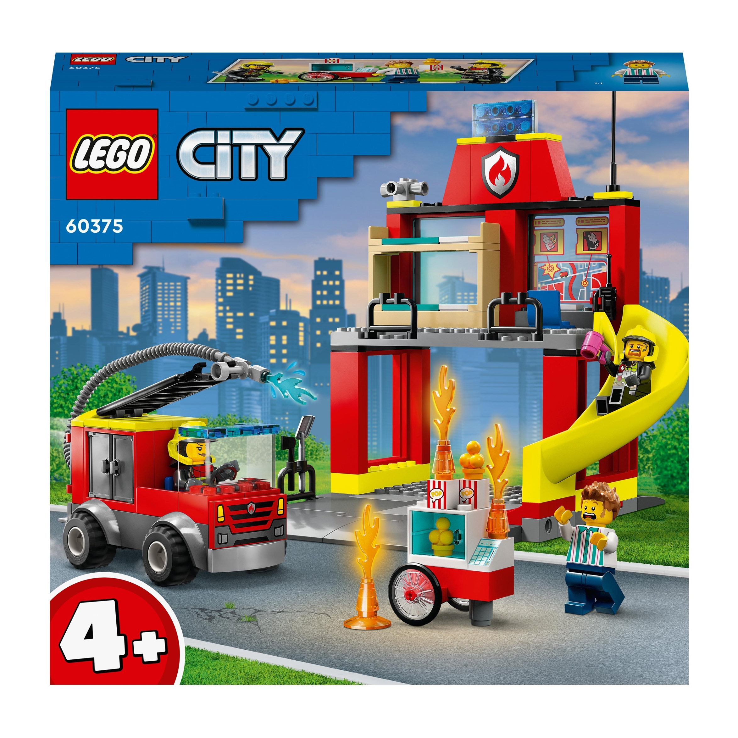 LEGO CITY FIRE 60375 - CASERMA DEI POMPIERI E AUTOPOMPA