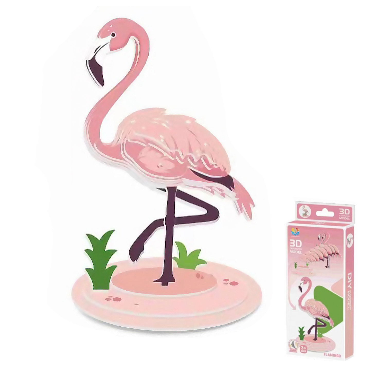 Puzzle 3D in cartone con rilievo. Design di Fenicottero.