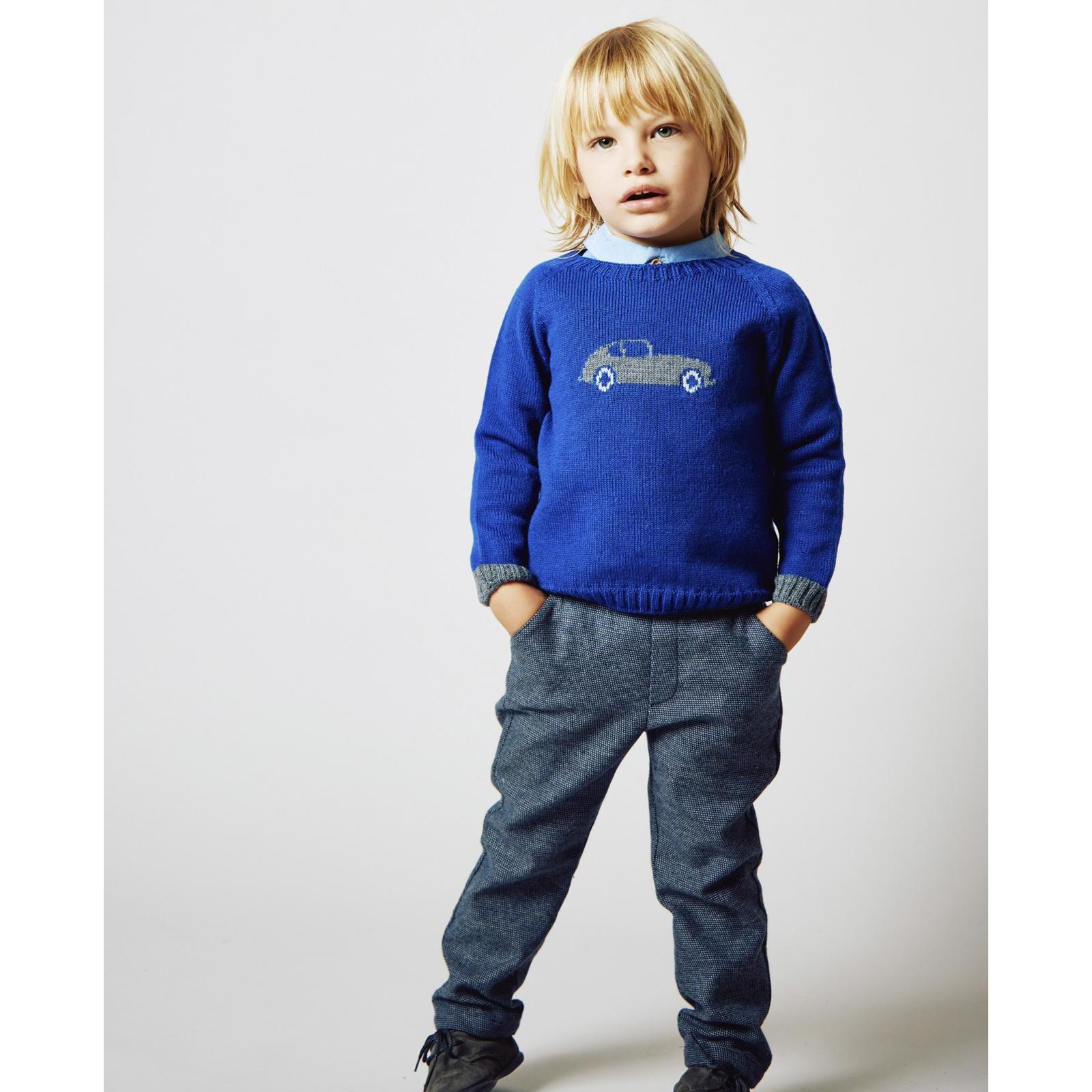 Pantalón estructura azul