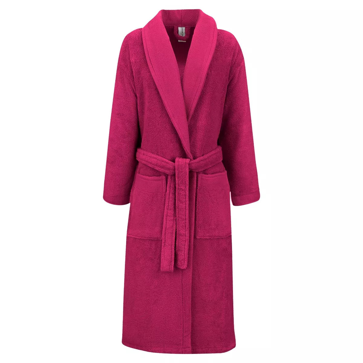 Peignoir pur coton 420 g/m² uni rose Elea fuchsia