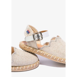 Espadrillas color  metallizzato per neonati
