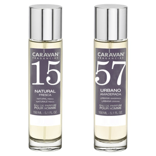 Set de 2 perfumes caravan hombre nº57 y nº 15