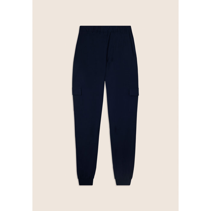 Pantaloni sportivi elasticizzati con tasche cargo