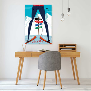 Tableau retro piste noire…ou verte! Tableau alu Dibond